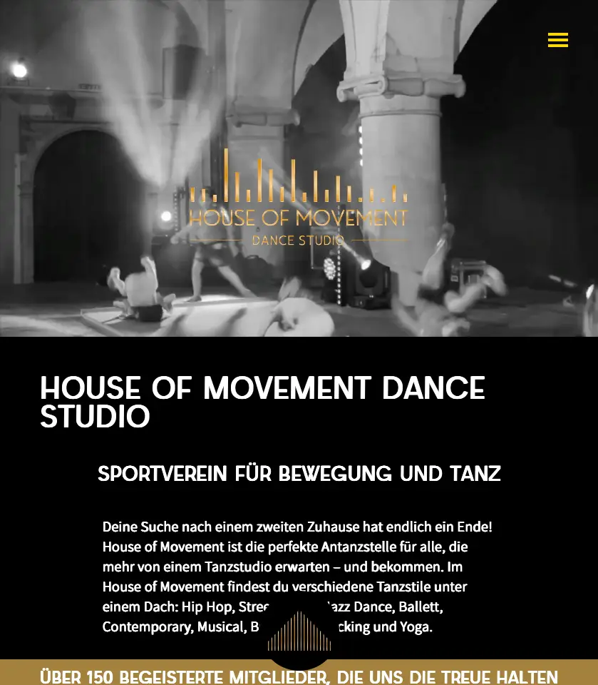 House of Movement Dance Studio – Screenshot