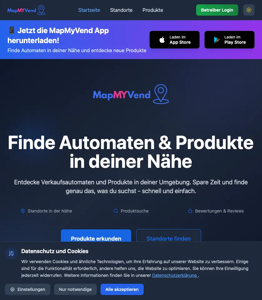 MapMyVend – Screenshot 2